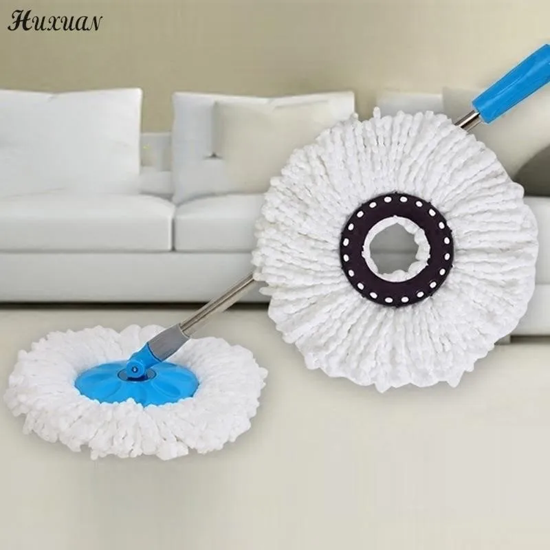 Universal Mop Head Refill Rotating Spin Mops Microfibers Round 16mm Mopping Head Microfiber Rag Mop Cloth Replacement Clean Tool