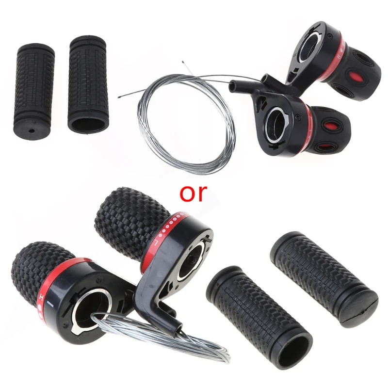 

1 Pair Derailleur Grips Lever Transmission Twist Grip Speed Change MTB B