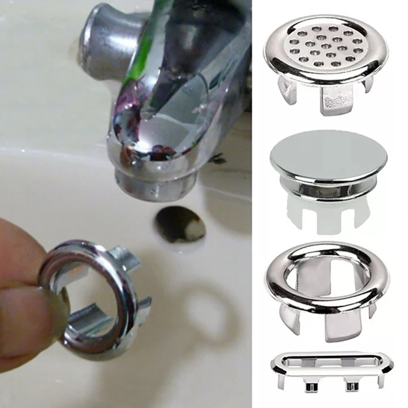 Wash Basin Overflow Ring Neatly Decorated Cover Wash Basin Overflow Overflow Plug Plug Spare Sink Basin Plastic Overflow Ring