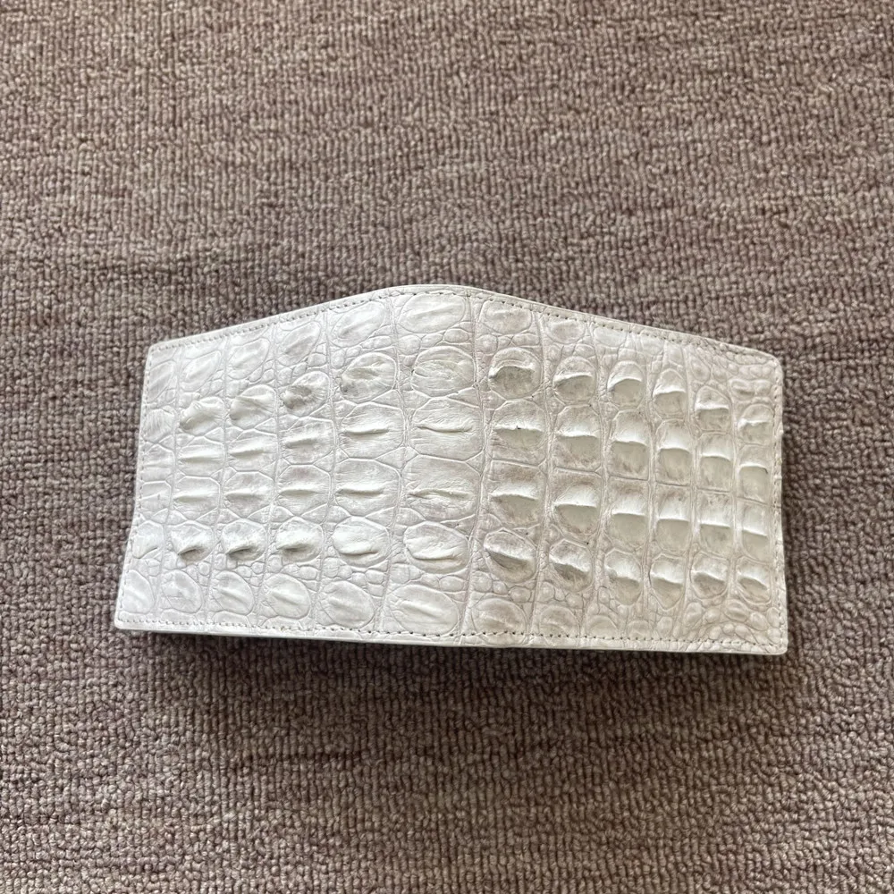 Himalayan authentic crocodile leather men's wallet credit card holder real crocodile leather men's fashion short card bag