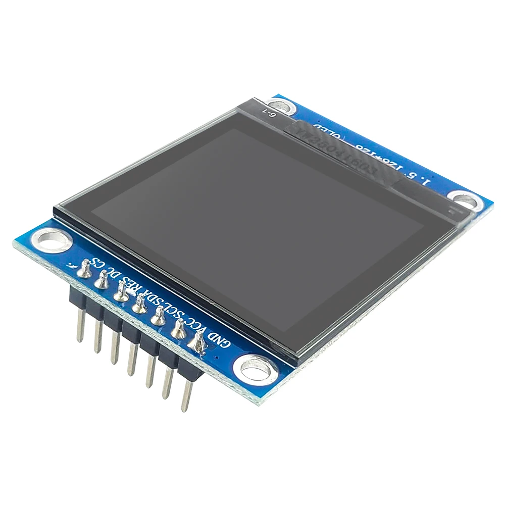 

7Pin 1.5 Inch OLED Screen Modules SPI 128*128 COG SH1107 Drive White LCD Display Low Power Consumption 3.3V-5V