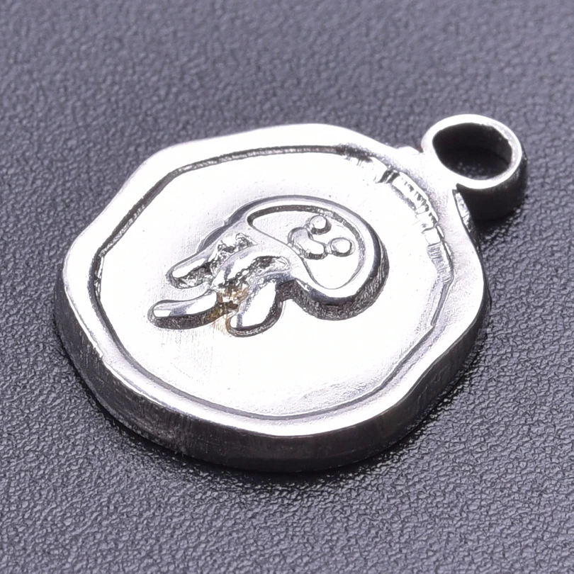 10pcs/Lot Wholesale Round Marine Animal Pendant Octopus Sea Turtle Stainless Steel Charms For Jewelry Making Supplies Breloques