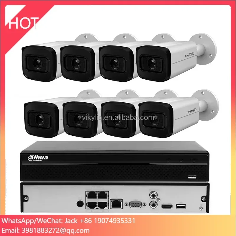 

Da Hua 4mp 8mp 4ch 8CH POE CCTV Camera H.265 2k 4k 8 Channel Ai Smart Hd Ip POE Camera Nvr Kit Home Security Cctv Camera System