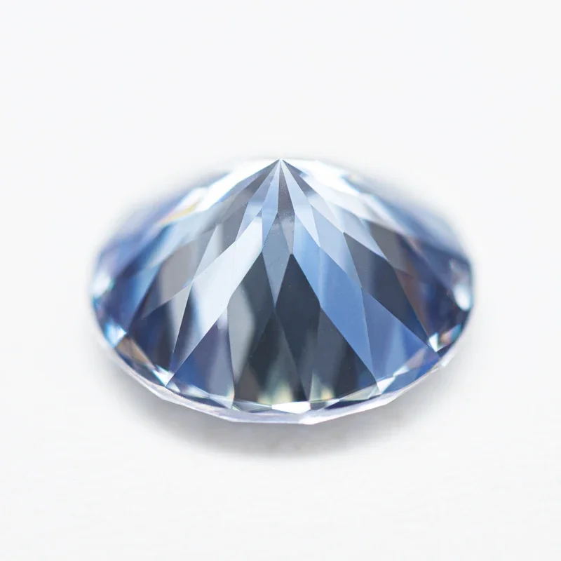 Moissanite Stone 100 Faceted Cut Lavender Color Charms Gemstone DIY Ring Necklace Earrings Main Materials with GRA Certificate