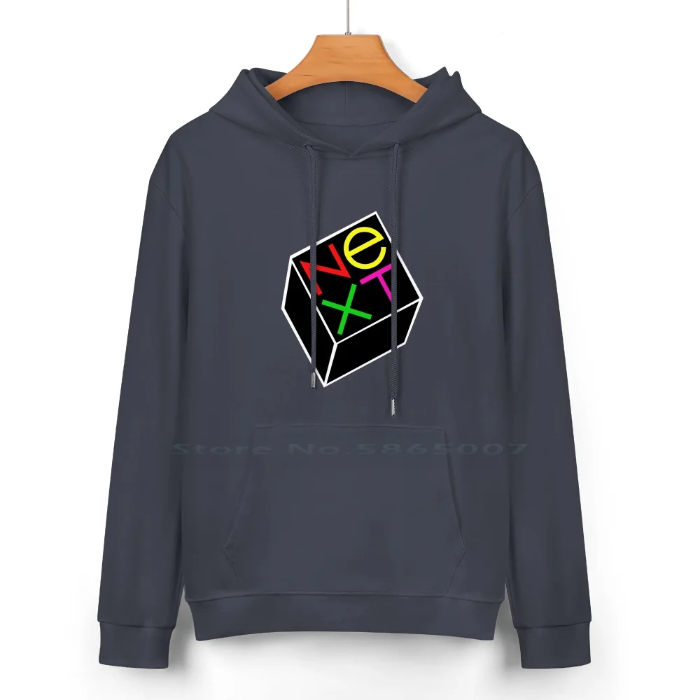 Next Steve Jobs Logo Pure Cotton Hoodie Sweater 24 Colors Case Colorware Macintosh Classic Retro Limited Edition Jet Black