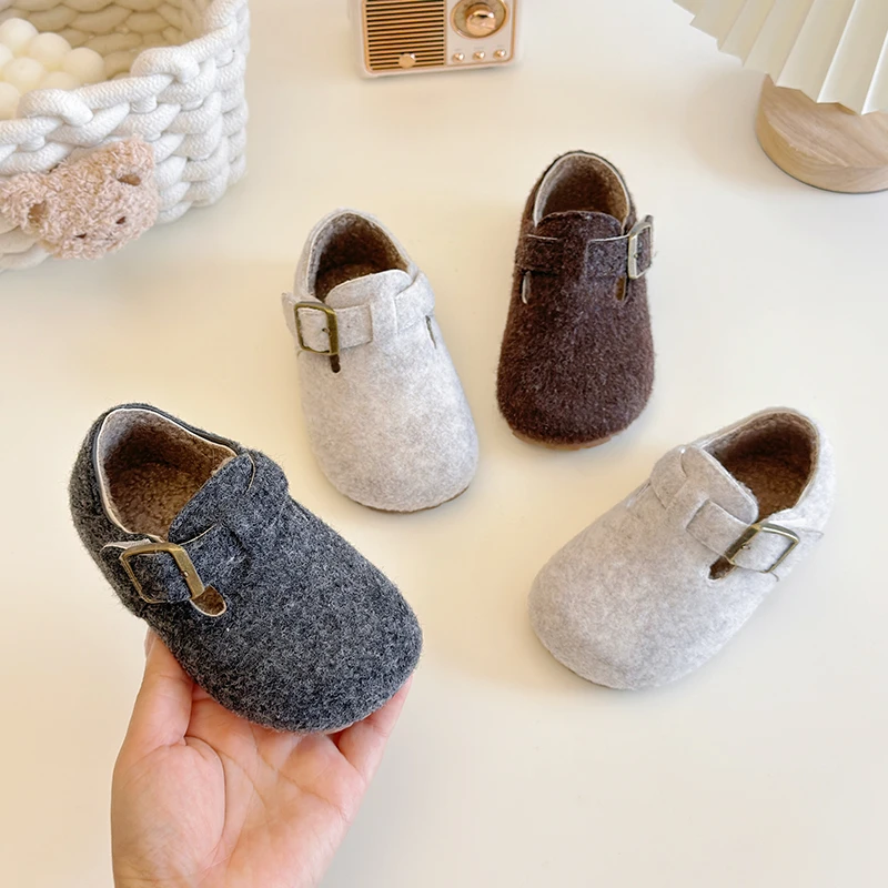 

Детские весенне-осенние новые модные элегантные туфли с круглым носком и пряжкой, мягкие повседневные легкие детские повседневные школьные прогулочные туфли