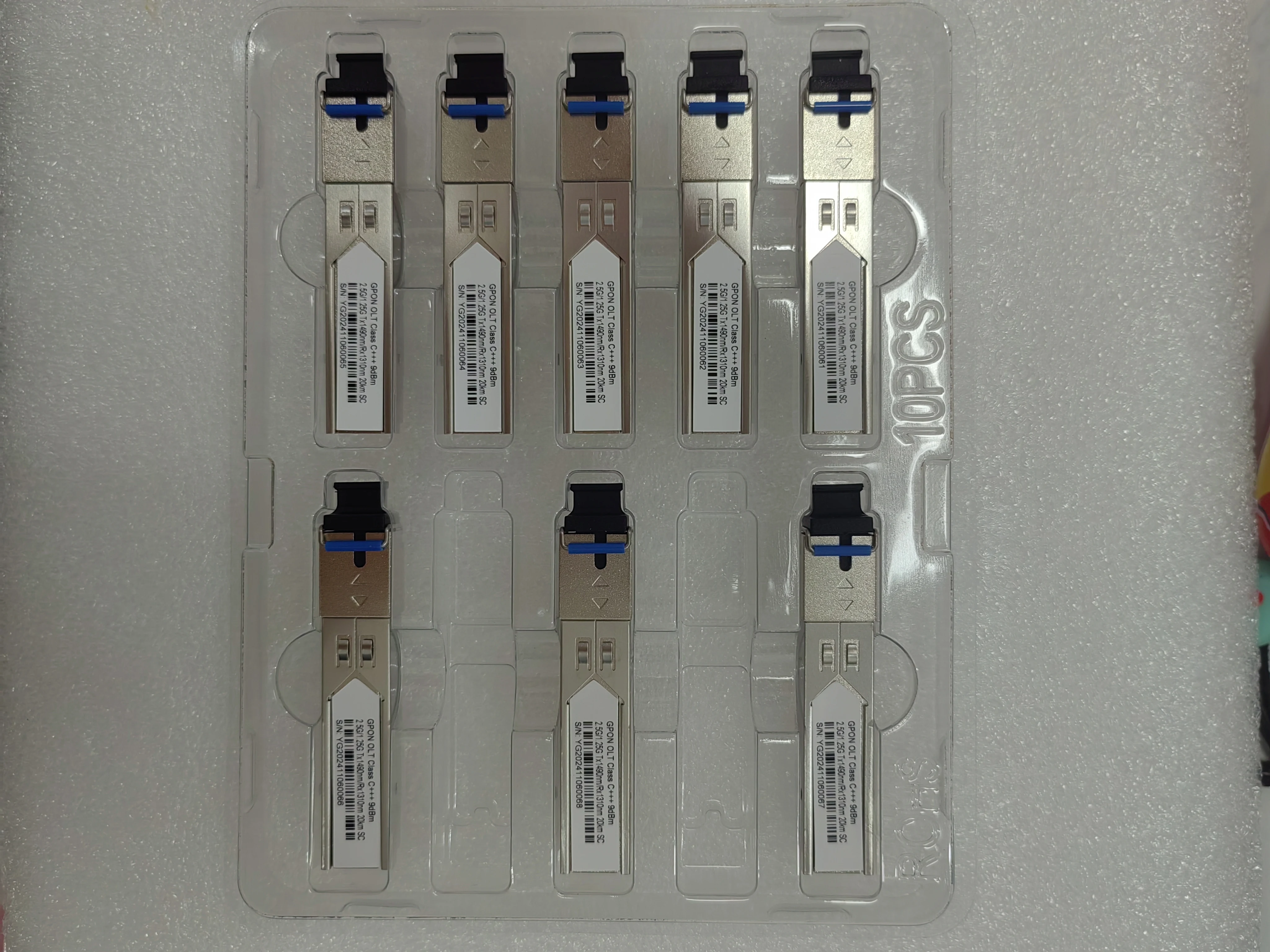 1.25Gbps/2.5Gbps SFP C+++ 7/8/9dBm SC UPC Optical PON Module 1310/1490nm Max Distance 20kmTransceiver, with GPON OLT VSOL HIOSO