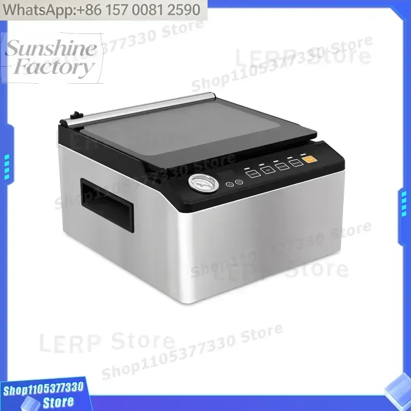 Newest Household Use Stainless Steel Automatic Commercial Vacuum Sealer Built-In Cutter 50L Chamber Vacuum Sealer