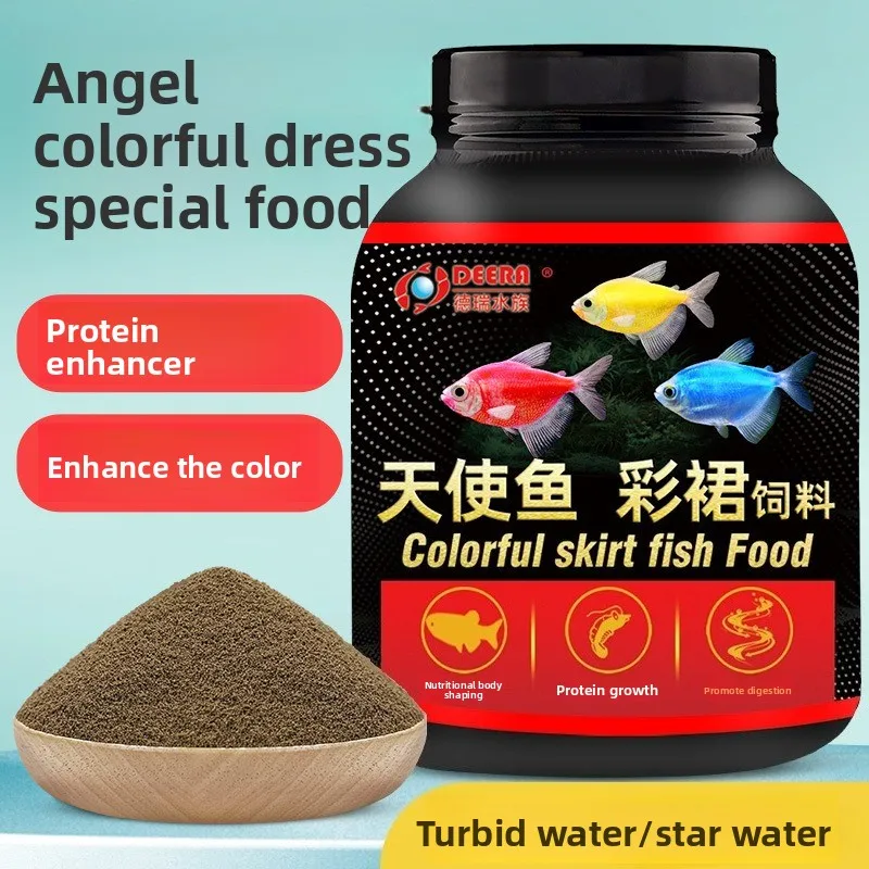 

DEERA Tropical Fish Food Micro Pellets, for Angelfish, Guppy, Black Skirt Tetra and Other Small Community Fish