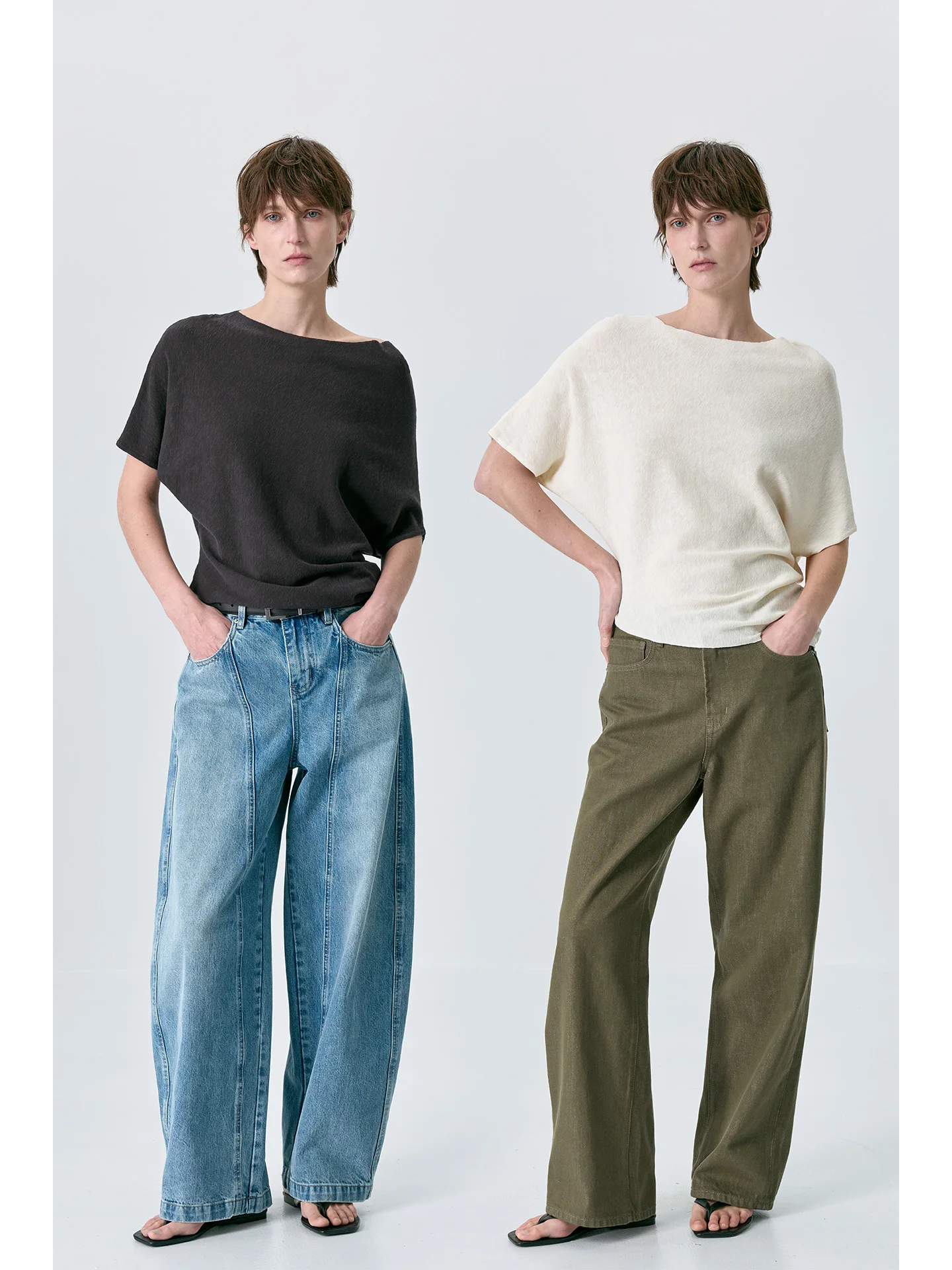 

Удобный дышащий льняной хлопковый вязаный топ для женщин с одним открытым плечом, модная асимметричная повседневная футболка