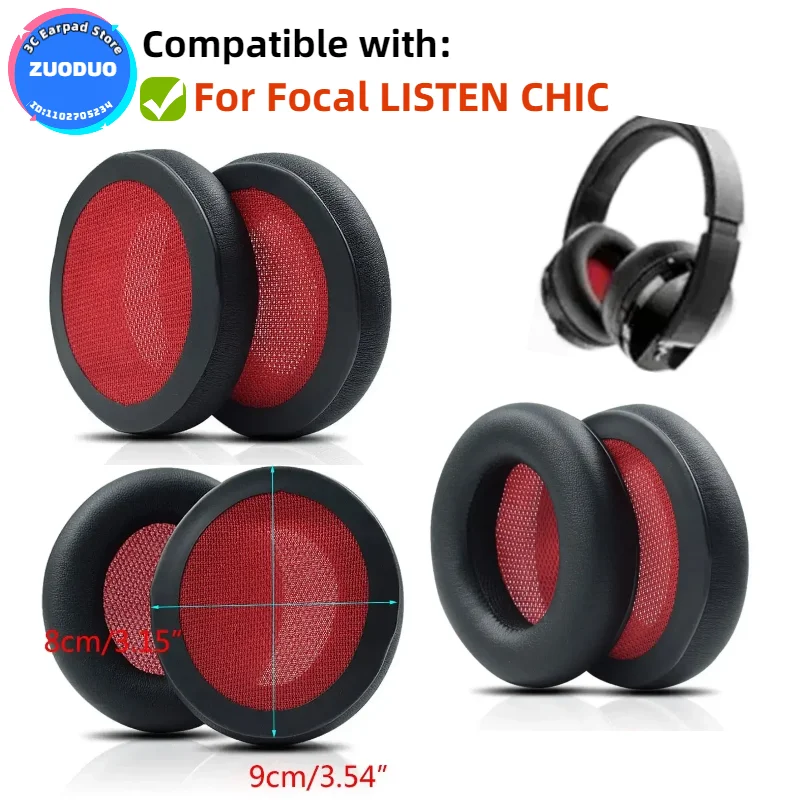 

Ear Pads For Focal LISTEN CHIC Headphones Replacement Foam Earmuffs Cushion Headset Covers Sponge Leather Foam ZUODUO