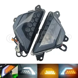 Motorcycle Front LED Turn Signal Indicator Flasher Light fit For KAWASAKI NINJA 250 300 400 650 1000 ZX6R Z1000SX