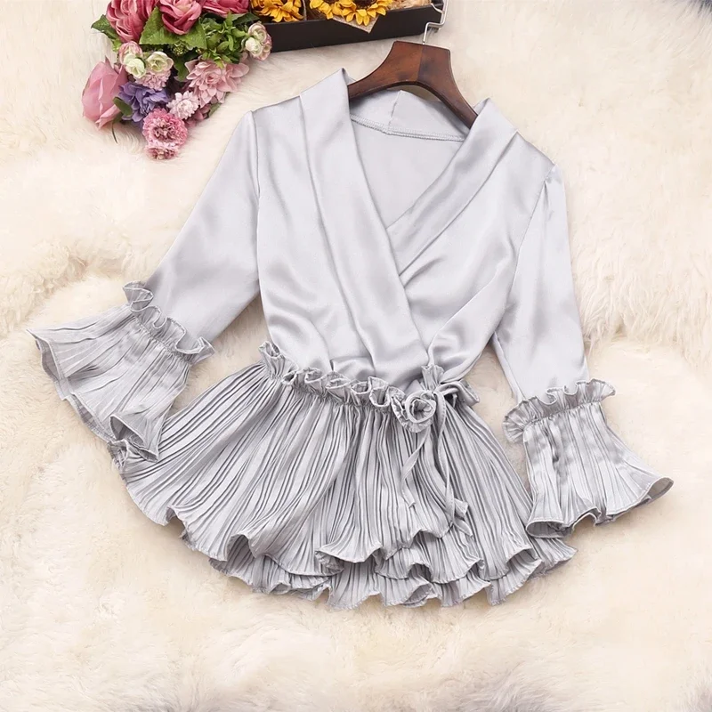 ruffles peplum tops women shirts blouses femme half sleeve peplum shirts woman  tops for women fashion blouse