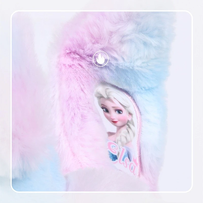 Miniso ディズニー子供用エアバッグイヤーカップぬいぐるみ耳暖かい耳ケアカバーガールプリンセスアイシャ耳カバー耳バッグ冬