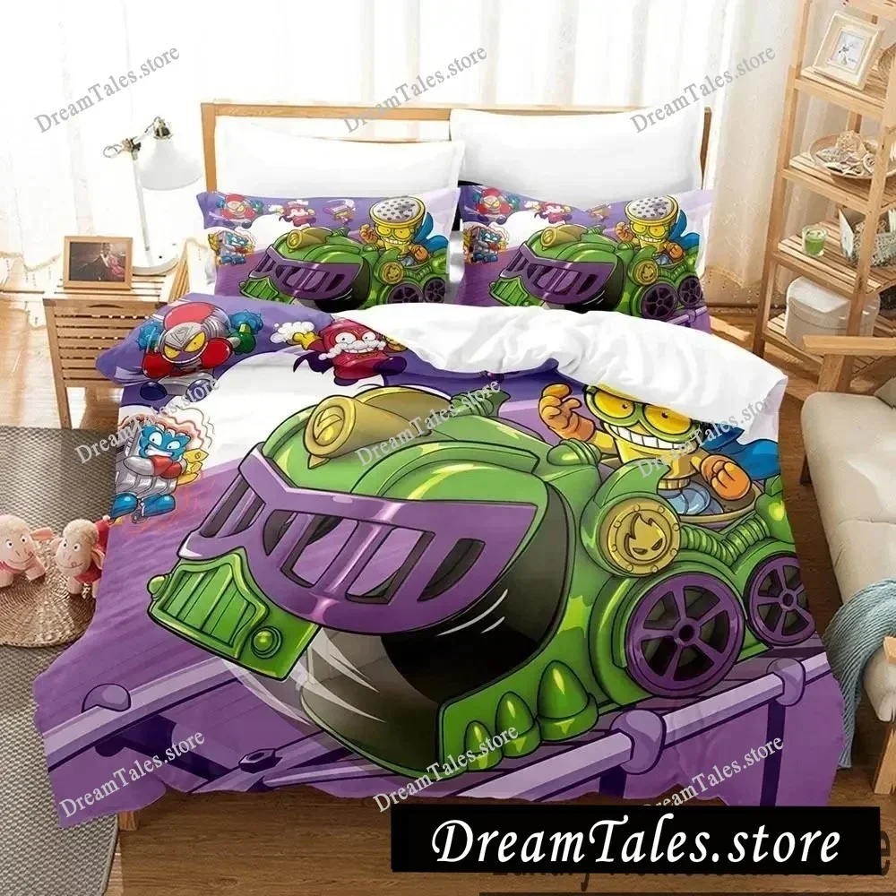 

3D Print Super Zings Bedding Set Boys Girls Twin Queen King Size Duvet Cover Pillowcase Bed boys Adult Home Textileextile