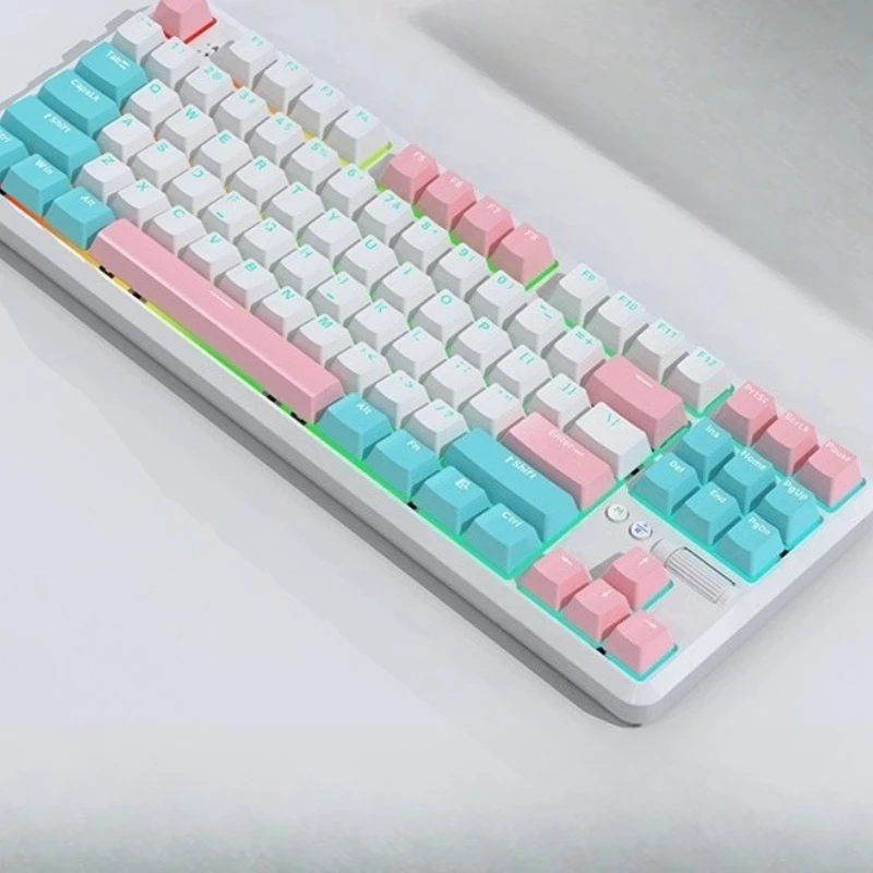 

Wireless Bluetooth mechanical keyboard, pluggable into desktop computers, notebooks, gaming e-sports