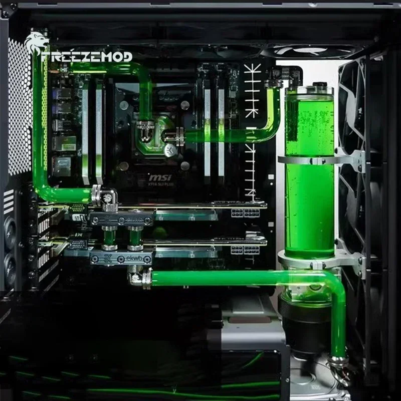 

FreezeMod Mounting Buckle For Cylindrical Reservoir OD50/60MM, SXKJ-CO, Watercooling Full Aluminum Bracket Black/Silver,