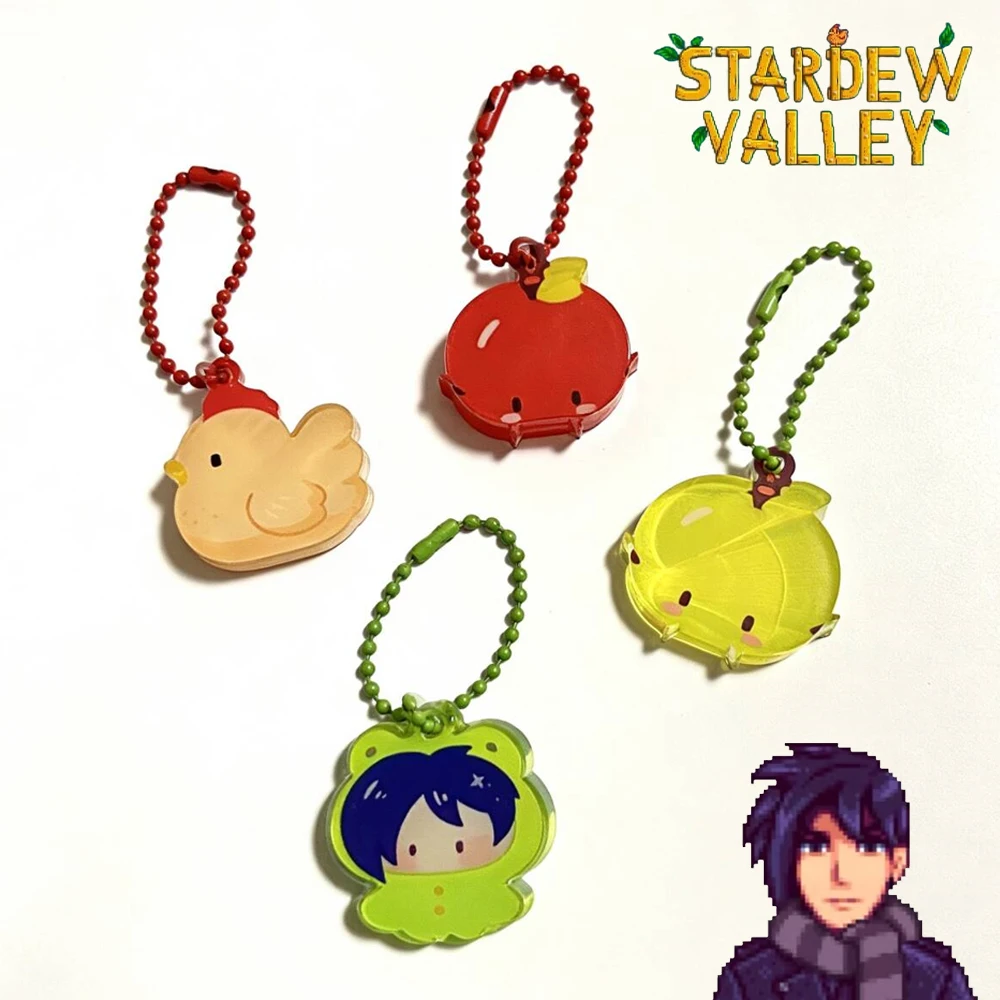 

Stardew Valley RPG Game Acrylic Chick Keychain Sebastian Character Cute Bag Charm Gamer Fan Collection Gift Birthday