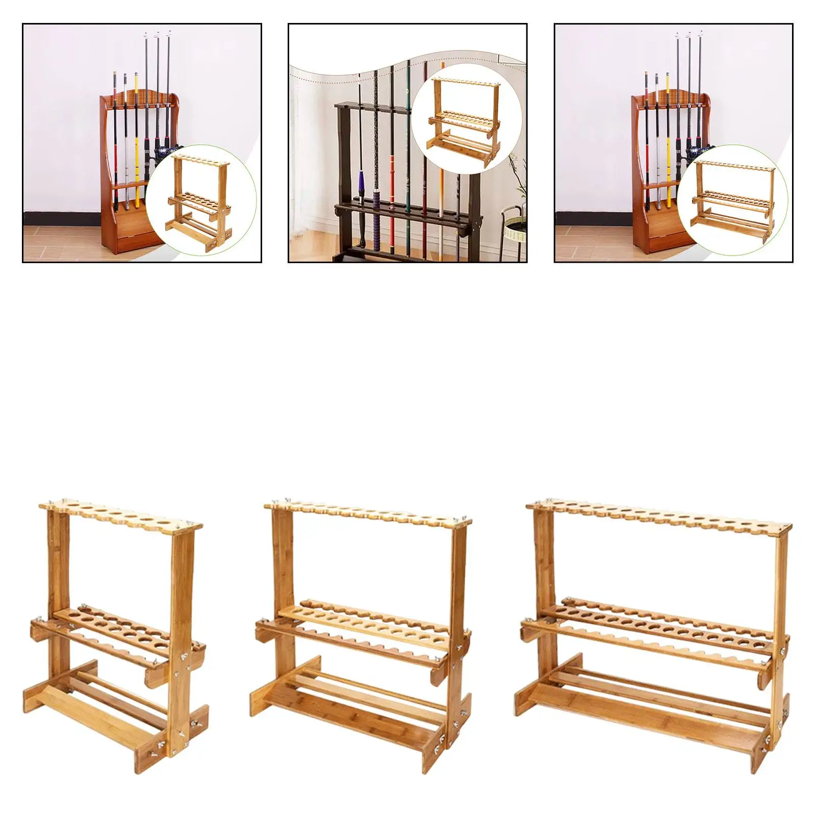 

Стойка для удочки, держатель для удочки, многофункциональный дисплей, простой в установке органайзер, подставка для хранения для дома, хранения лодок, рыбалки