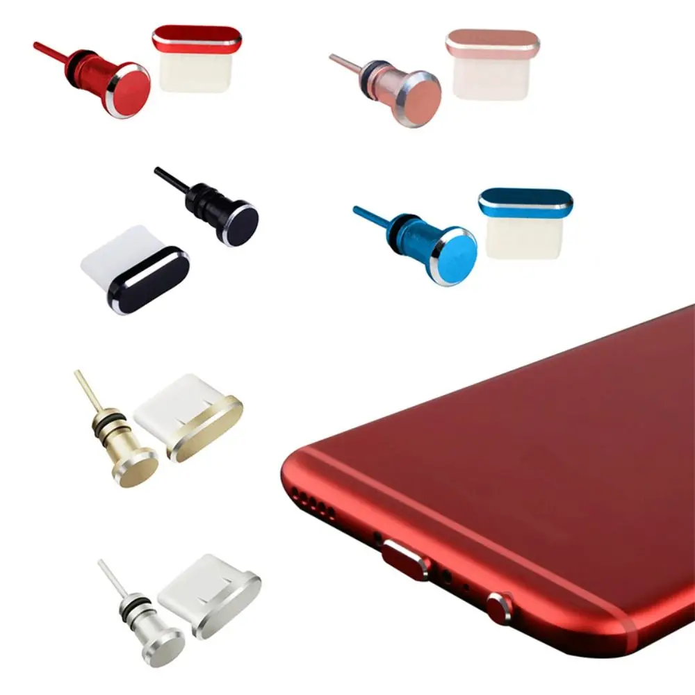 Phone Accessories 3.5mm Earphone Jack Earphone Jack Cover Data Port Type C Plug Type-C Anti Dust Plug Dust Plug Protector Cap