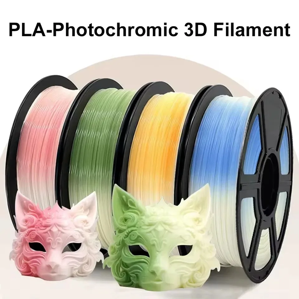 

1 кг PLA-пластика для 3D-принтера, меняющего цвет, сублимационный, от белого к розовому, синему, для 3D-печати