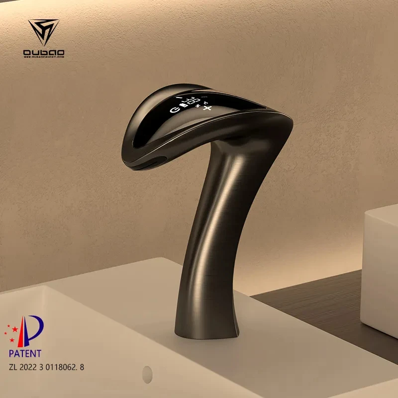 New uniquely designed bathroom faucet, made of brass material, with basin faucet on the bathroom countertop