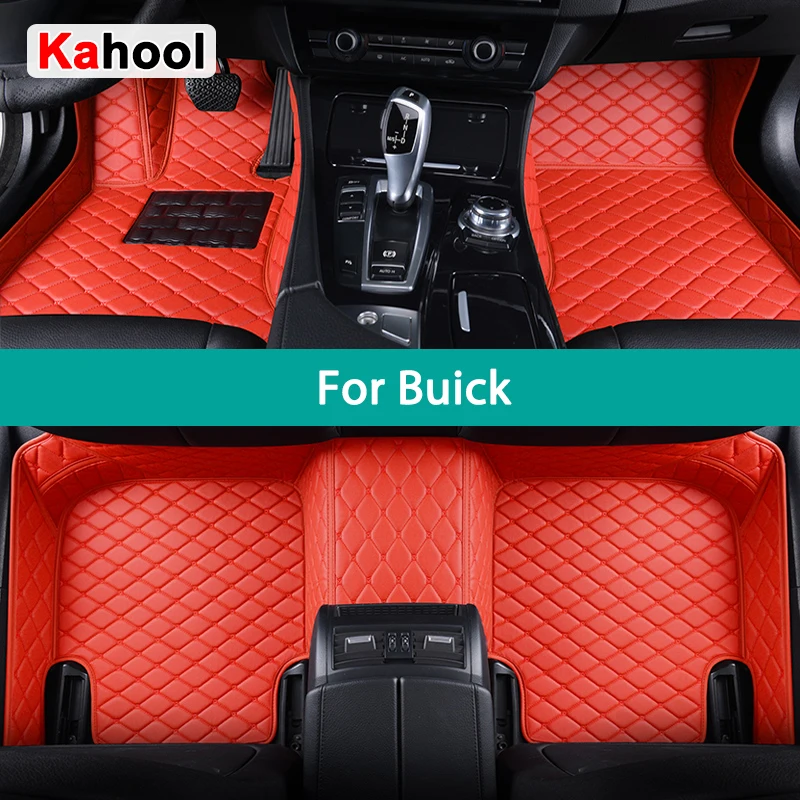 KAHOOL Custom Car Floor Mats For Buick Envision Encore LaCrosse Excelle Regal Verano GL8 Auto Carpets Foot Coche Accessorie