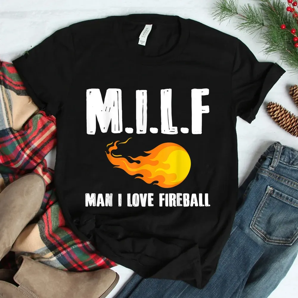 Haunt Reaper Men T Shirt Man M I L F I Love Fireball Shirt Gift Tee O-neck Short Sleeve Plus Size Top Tees