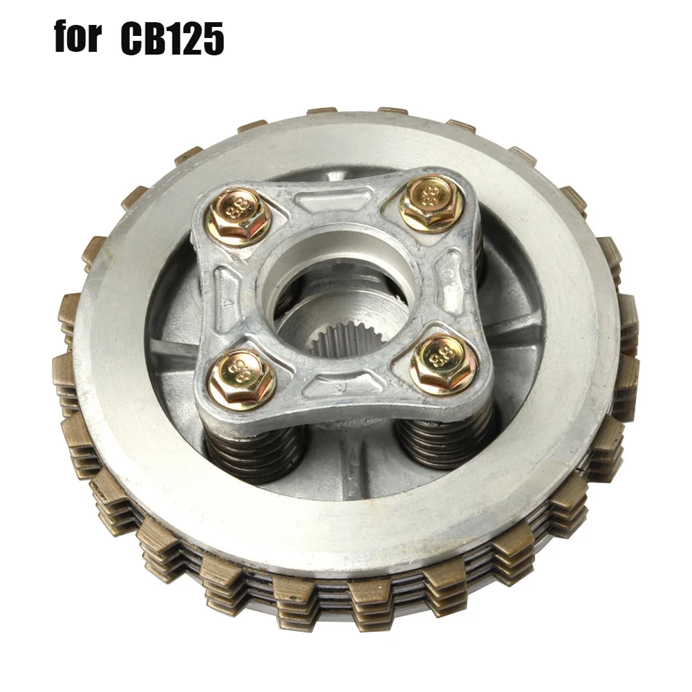 Motorcycle 4P Plate Friction Clutch Kit for Honda CB125 ACE CB CG XL 125 KYY CB125F Complete Clutch Setup Drum Assy