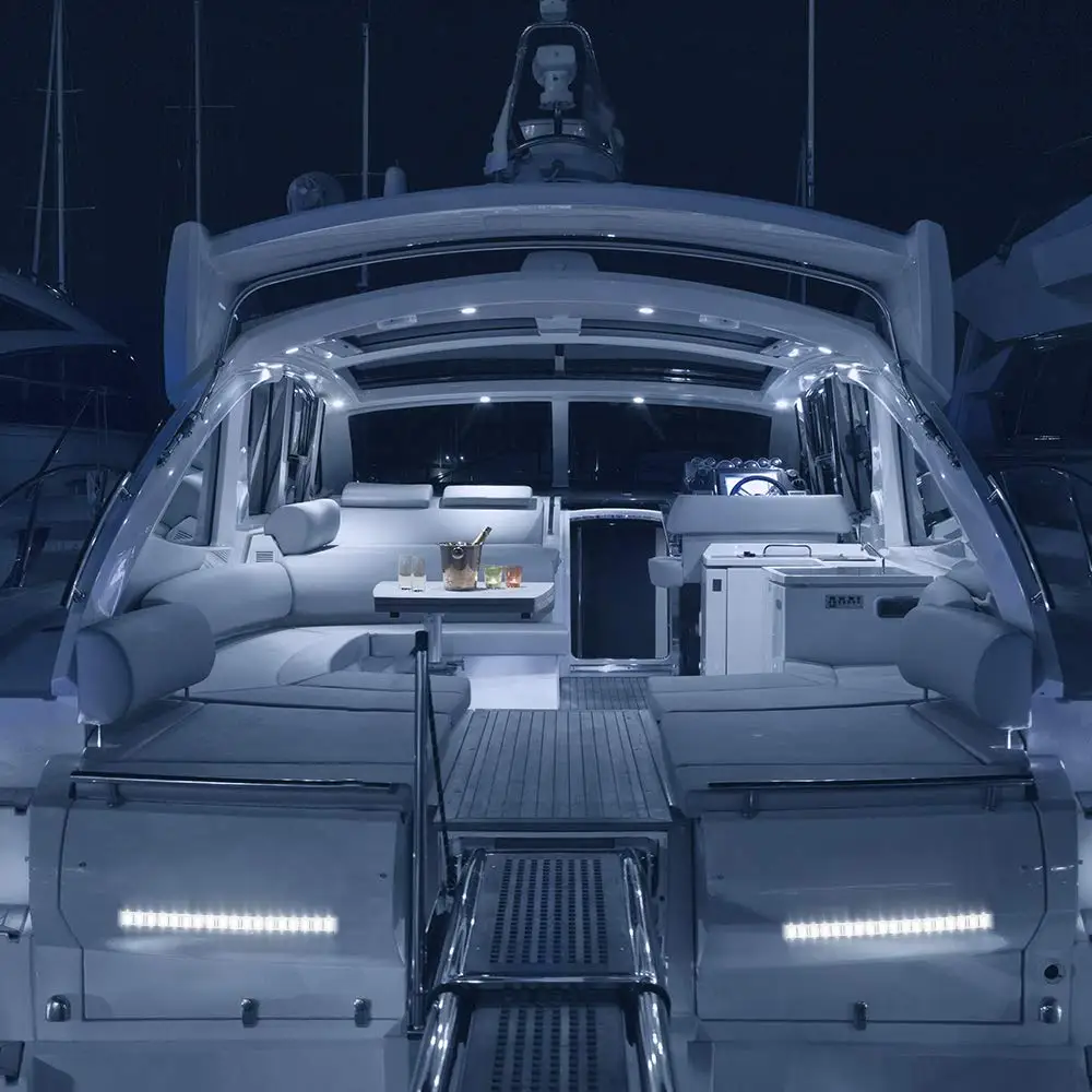 Barco led barra de luz barco navegação luz deck luz noite pesca iate acessórios para caiaque ou iate barco pesca