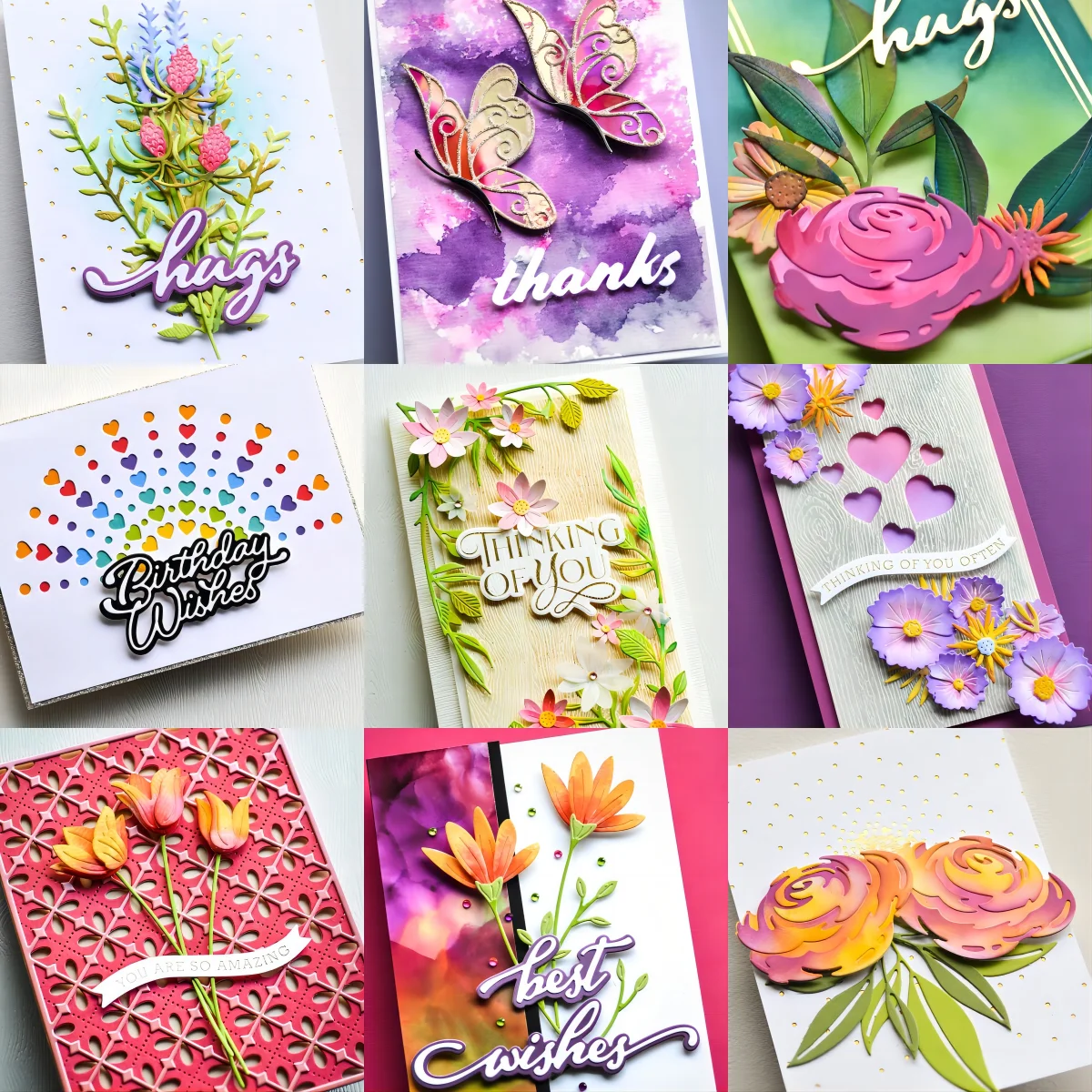 

Piggy Craft metal cutting dies cut die mold Flower leaves love butterfly Scrapbook paper craft knife mould blade punch stencils