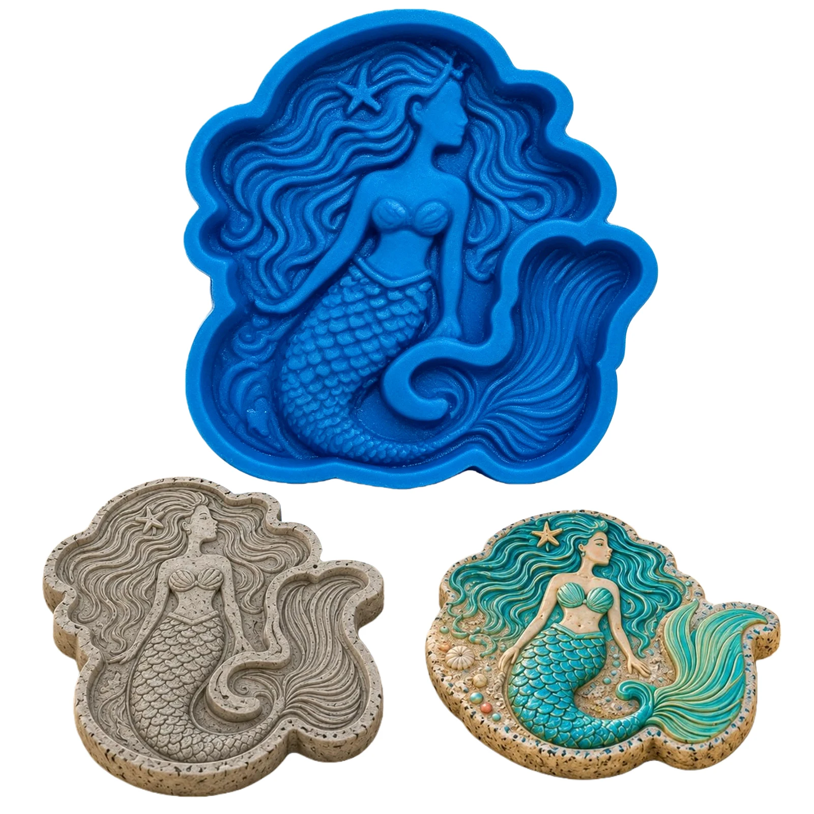 DIY Backyard Walkway Silicone Reusable Stepping Stone Concrete Garden Path Maker Dragon Frog Pattern