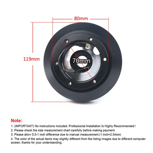 Imagen 2 del producto Adaptador de aluminio para volante de carreras, Kit Boss para BMW E30 3-/5-SERIES 318 325 528 M3 M5 84-90, E30H