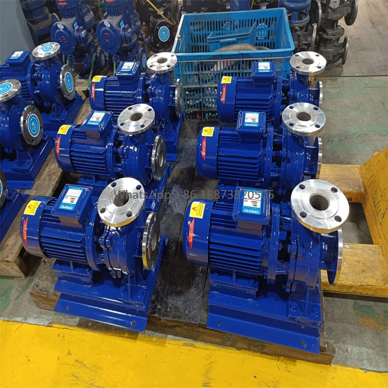 Pipeline Centrifugal Pump Water Horizontal Centrifugal Pump Single Stage Single Suction Centrifugal Vertical Inline Booster Pump