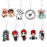 Twenty One Pilots keychain mobile phone chain acrylic key ring pendant accessories jewelry fans gifts llaveros