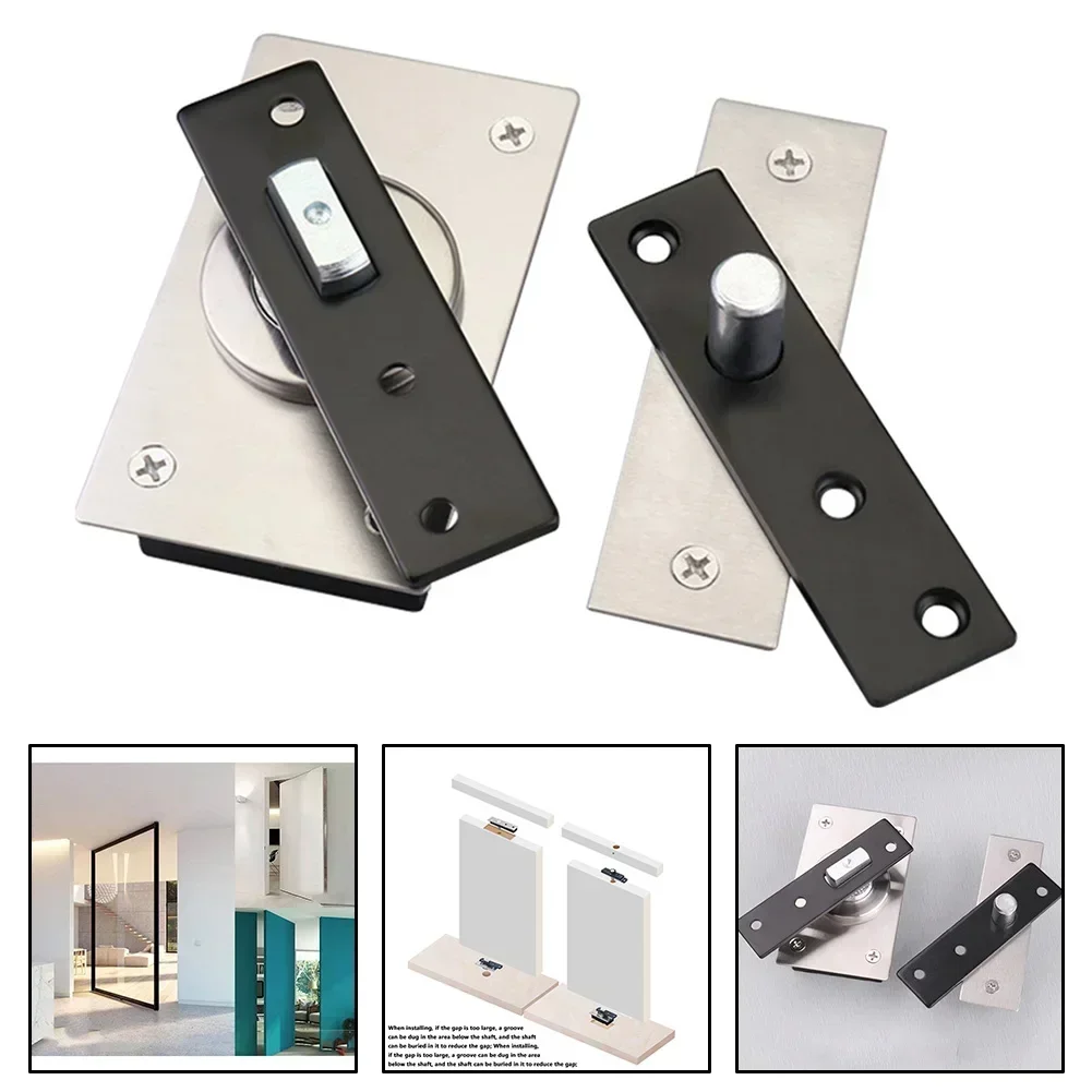 Reliable For Furniture Revolving Door Hinge 360 Degree Rotation 90 Degree Positioning Stainless Steel + Iron Material