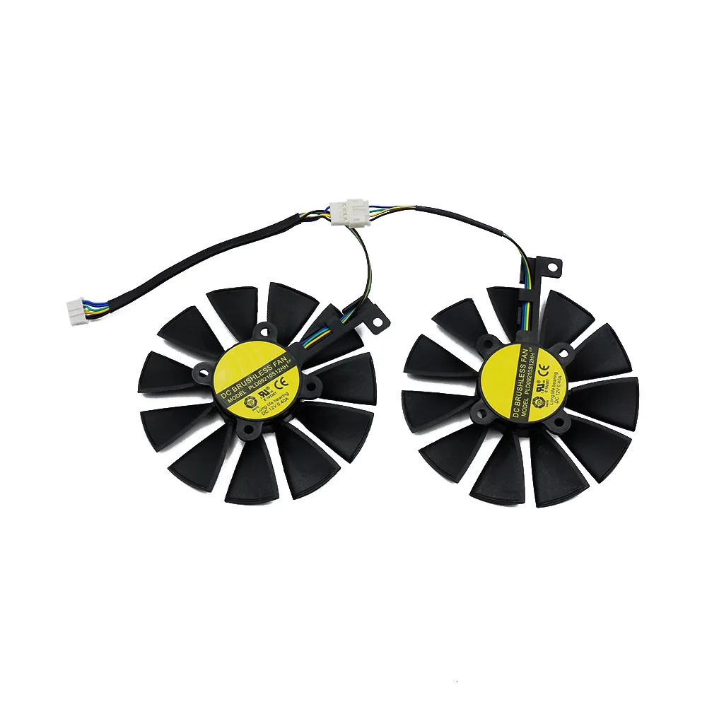 Ventilateur de refroidissement pour cartes graphiques ASUS Tourists Series, PLD09210S12HH, GTX1060, GTX1070, jas480, GTX 1070, 1060, RX 480, 470, 570, 87mm