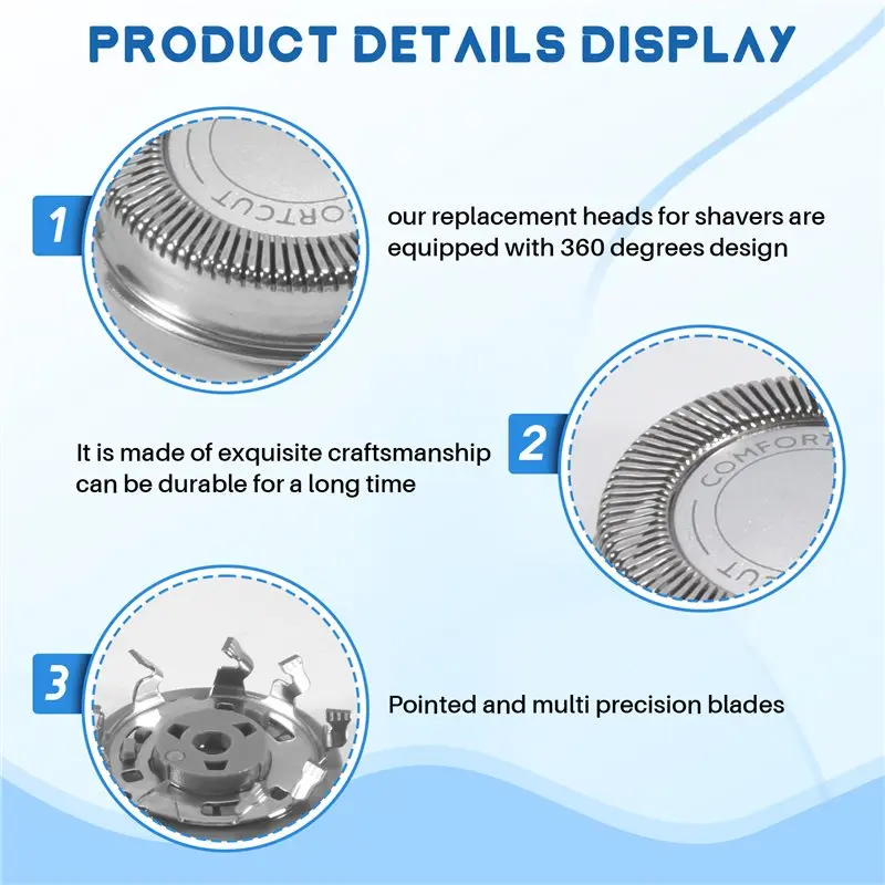 [NEW!A67Z】 Electronic Shaver Head Replacement Blades For Norelco SH30 SH50 52 Series 1000 2000 S1020 S1050 S1060 Razor