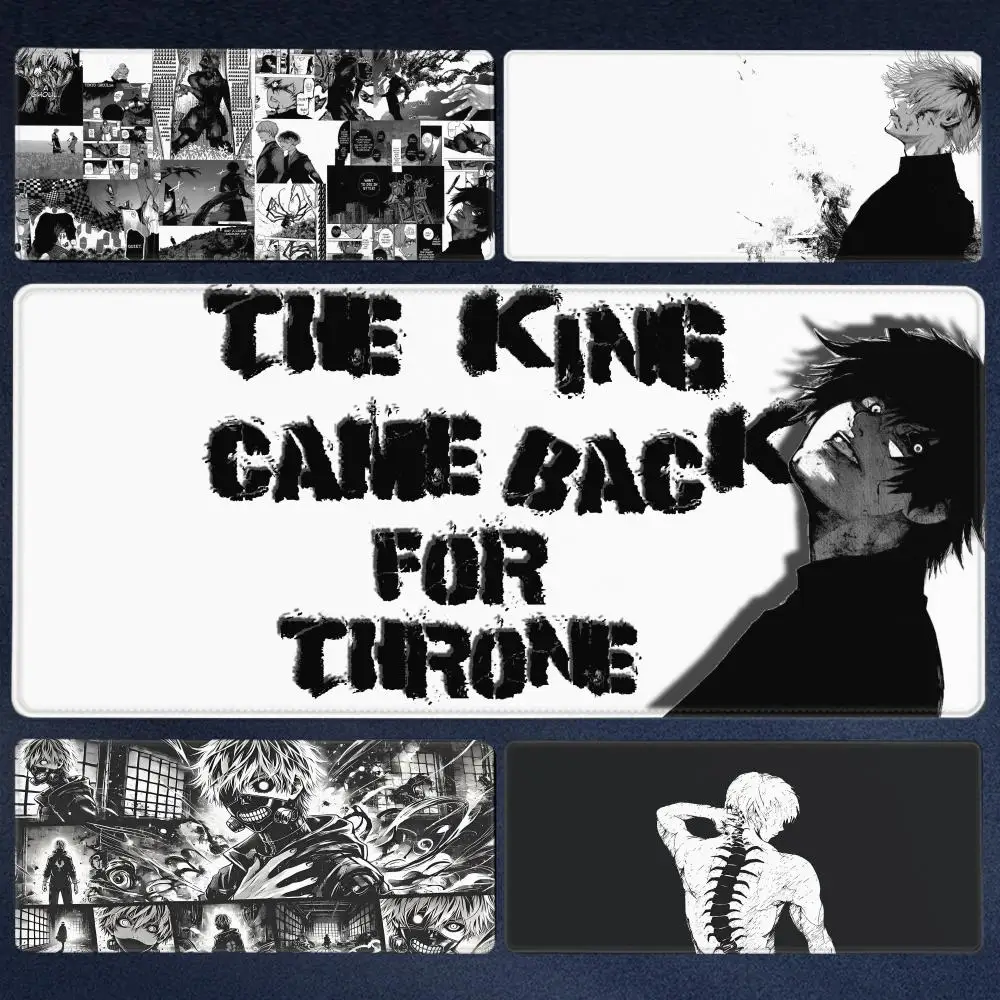 

Japan Anime Tokyo Ghoul Mouse Pad Black and White Kaneki Ken Desk Mat Gaming Accessories Laptop Pads Gamer Extended Table Carpet