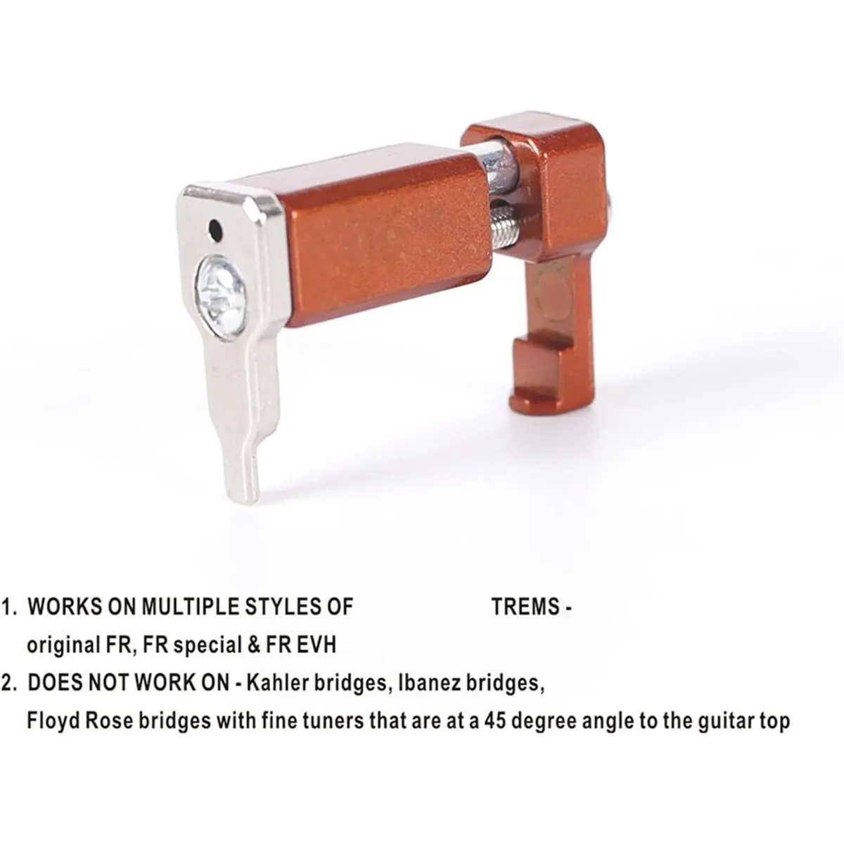 

Инструмент для настройки интонации тремоло-бриджей ABVB: высокоточный дизайн, подходит для электрогитар, инструмент для настройки интонации бриджей с текстурой из сплава