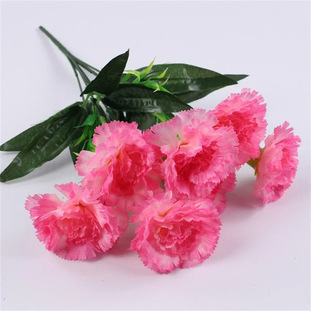 Eye catching 10 Head Carnation Artificial Flowers, Exquisite Workmanship, Perfect for Wedding Decor and Floral Arrangements