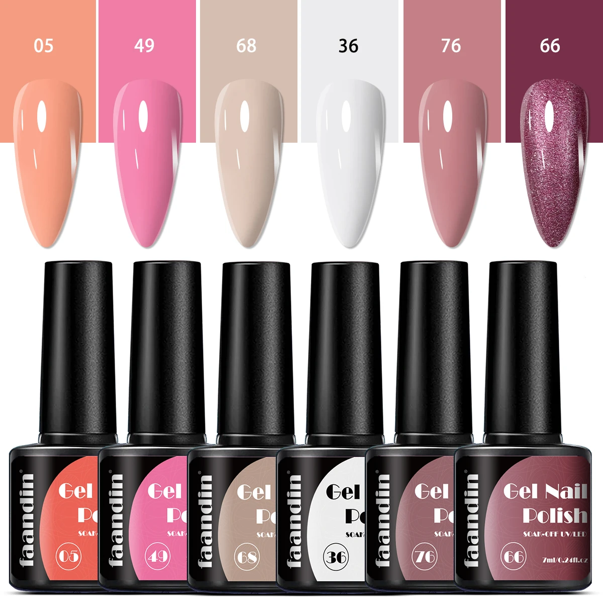 6 قطع/مجموعة فانين 0. صندوق هدايا 24 أونصة * 6 زجاجات، لؤلؤي بلون خالص، لامع أخضر، مجموعة طلاء أظافر جل قزحي الألوان، ألوان غنية، مجموعة جل طلاء أظافر مبهر، جل طلاء أظافر عالي الجودة، هدية لصالونات الأظافر، سهل الإزالة، سهل الإزالة #3