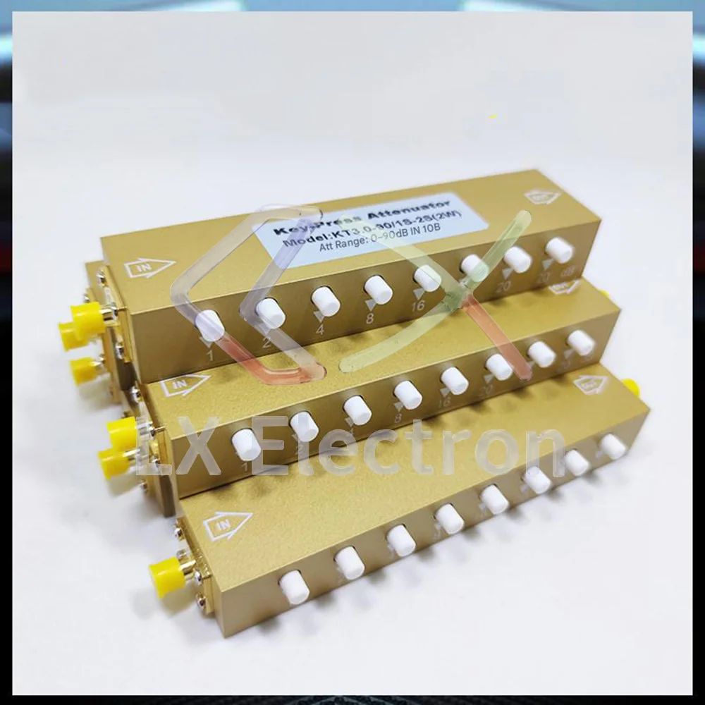 SMA/N RF Button Step Attenuator 0-90dB 2W 5W 10W Signal Attenuator DC-3G 5G 1pcs/Lot