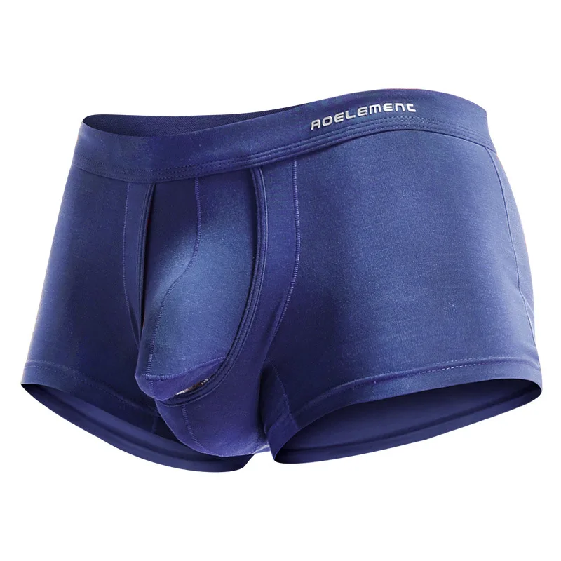 Gợi Cảm Quần Lót Nam Boxer Quần Short Quần Lót Modal Thoáng Khí Viên Đạn Tách Túi Quần Lót Cueca Calzoncillo Plus Kích Thước L-5XL