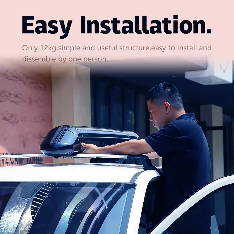 Outdoor in Stock 3.8m Portable Anti-UV Automatic Folding Sun Shade Rooftop Car Cover Car Umbrella Custom Logo Size - view 2