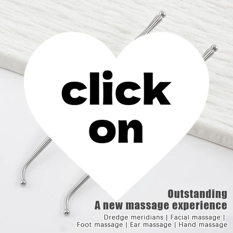 

Ручная акупунктурная ручка с двойной головкой из нержавеющей стали, триггерный точечный массажер, инструмент для глубокого массажа тканей для облегчения боли меридиана тела