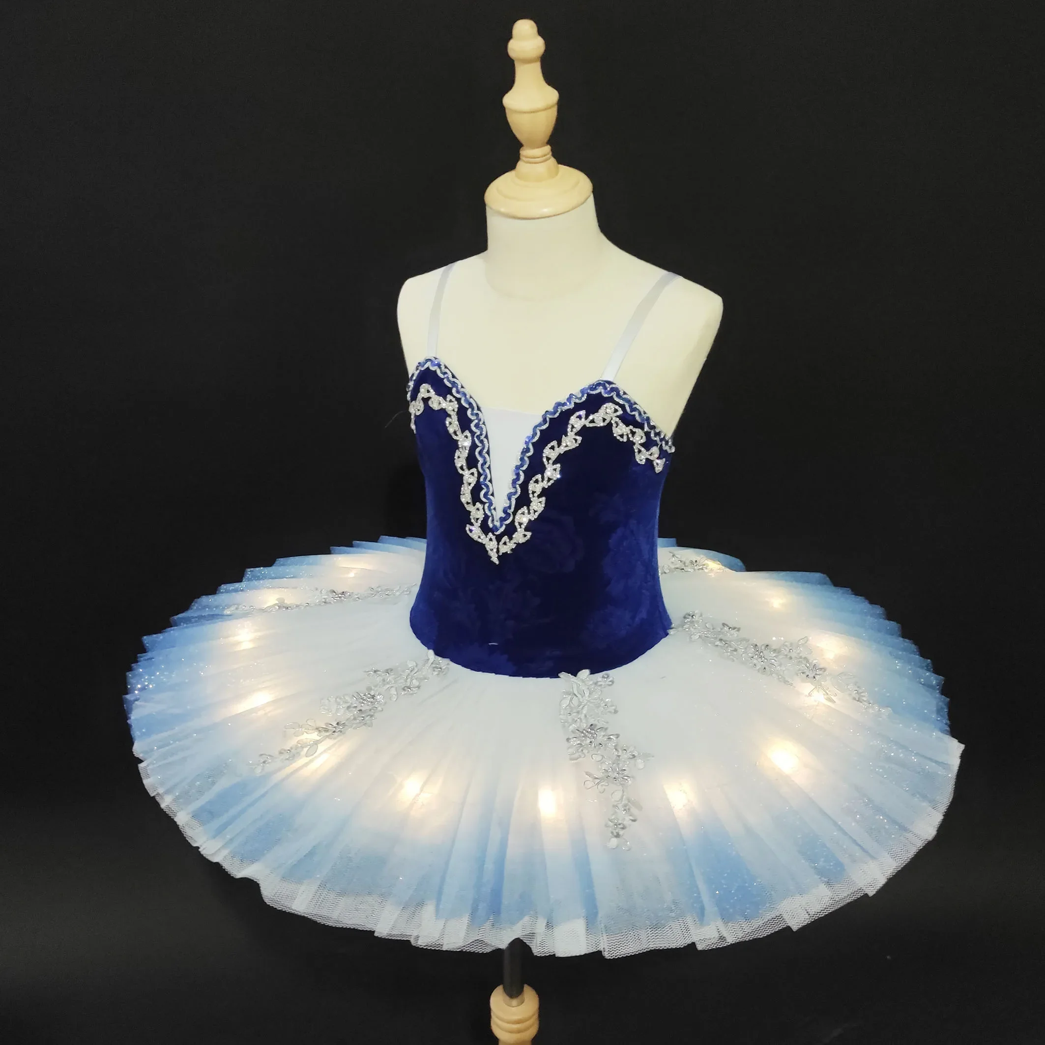 

LED Light Swan Lake Ballet Dress Fluffy stage performance Dance Costume Noctiluca Tutu Dresses Training Dancewear