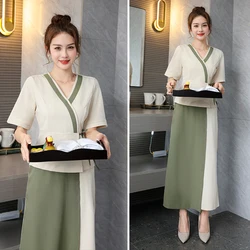 Professional Style Uniform Woman Aesthetic Beauty Salon Spa Hotel Waiter Esthetic Desk Massage Nail Beautician Cafe Work Clothes