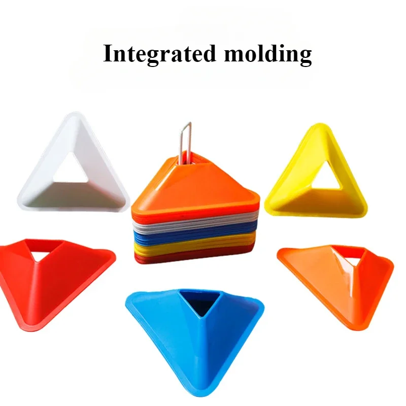 3pc/set Triangle Soccer Practice Training equipment obstacle markers ball training aids Football Training Disc