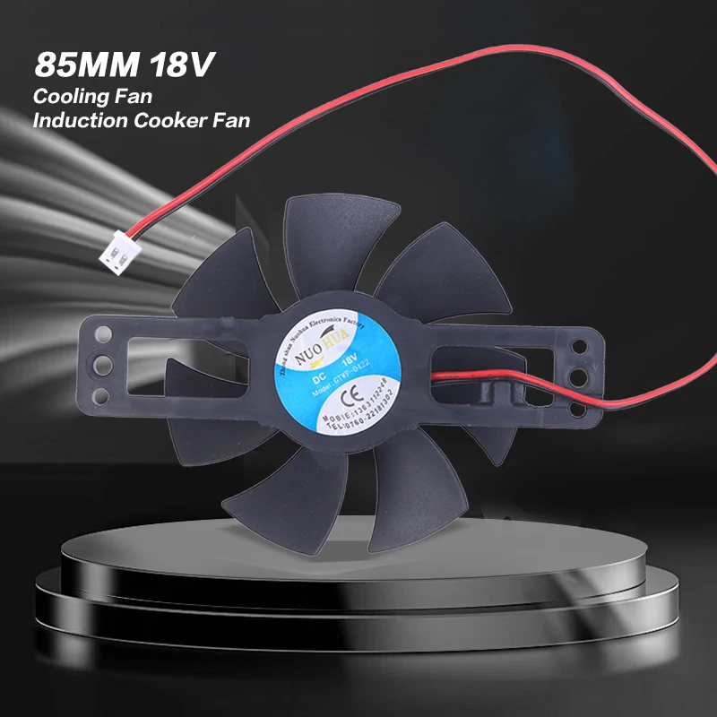 Nuova fornello a induzione a sezione piccola di alta qualità 85MM 18V Ventola di raffreddamento Ventola per fornello a induzione